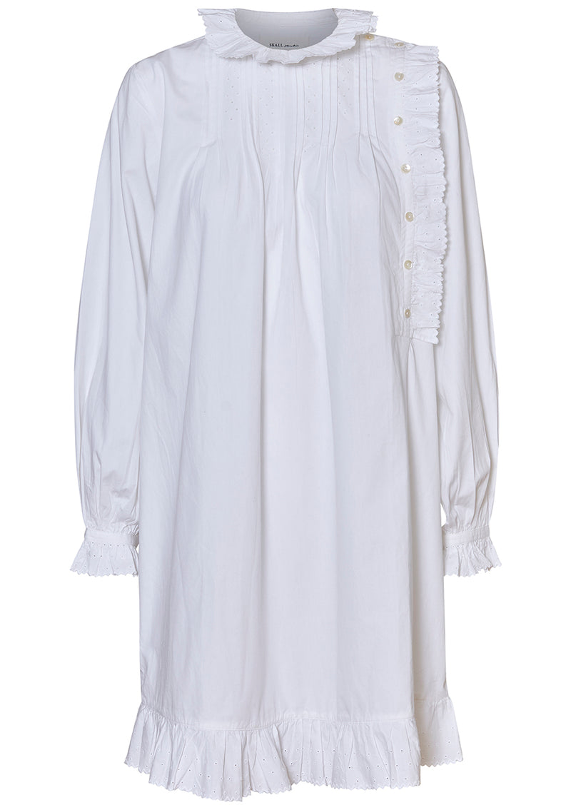 Iris Dress Optic White