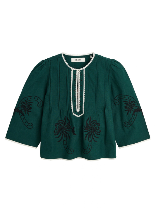 Irma Blouse Deep Green