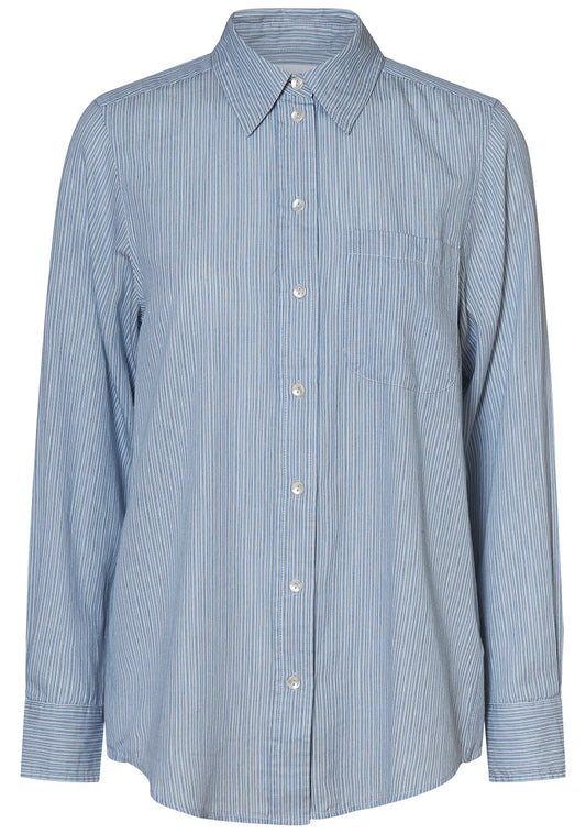 Nico Shirt Tiny Blue Stripe