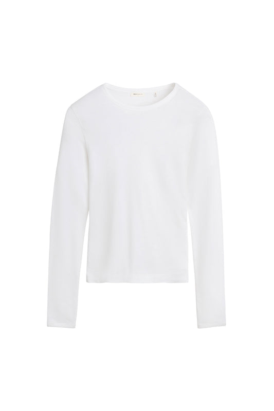 Seventies O-Neck Blouse Optic White