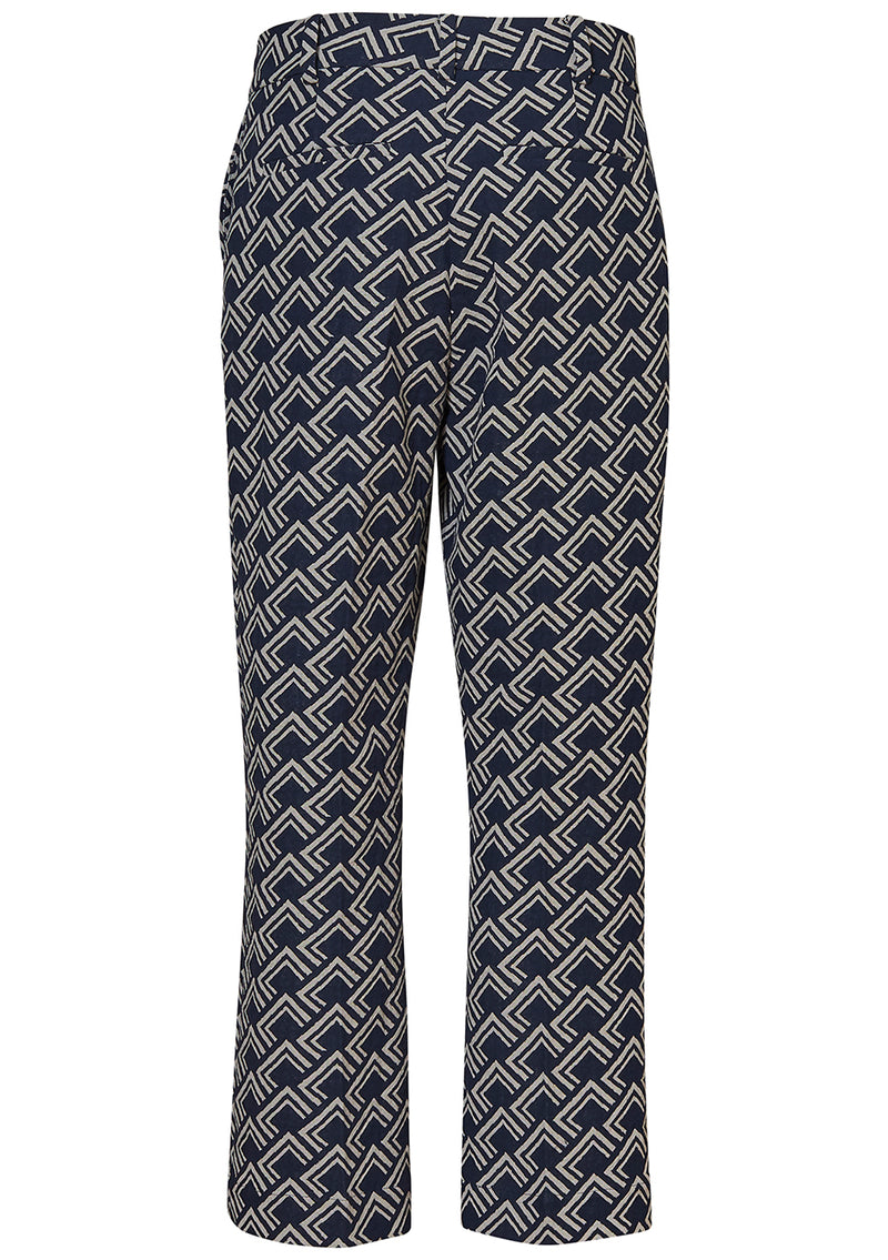 Wallace Trousers Navy/Beige