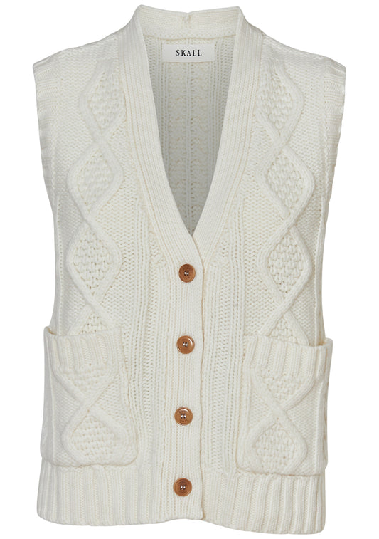 White Sun Vest Ecru