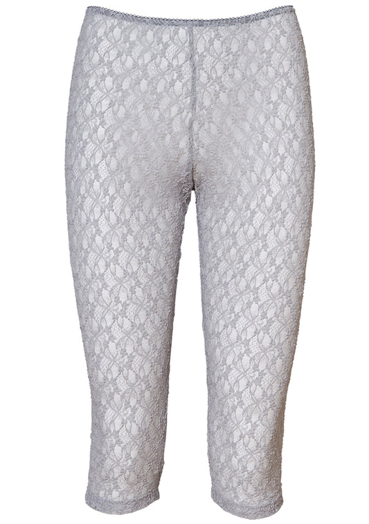 Lace Pedal Pants Grey