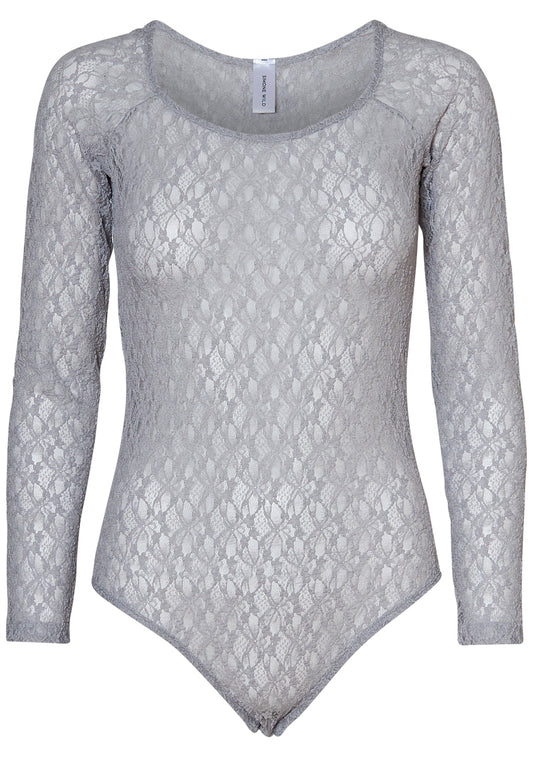 Lace Swan Bodysuit Grey
