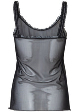 Mesh Cami Top Black