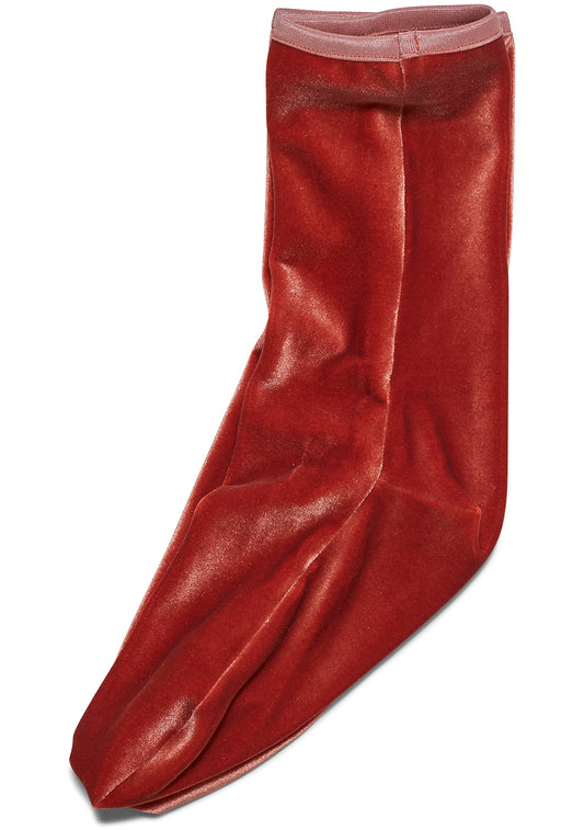 Velvet Ankle Socks Amber
