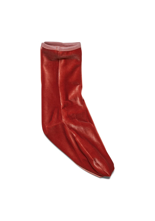 Velvet Ankle Socks Amber