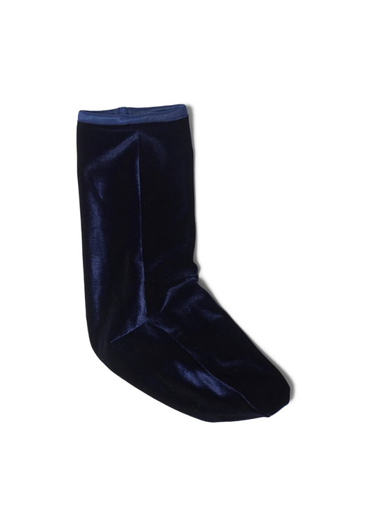 Velvet Ankle Socks Navy