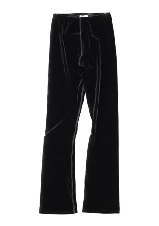 Velvet Plair Pants Black