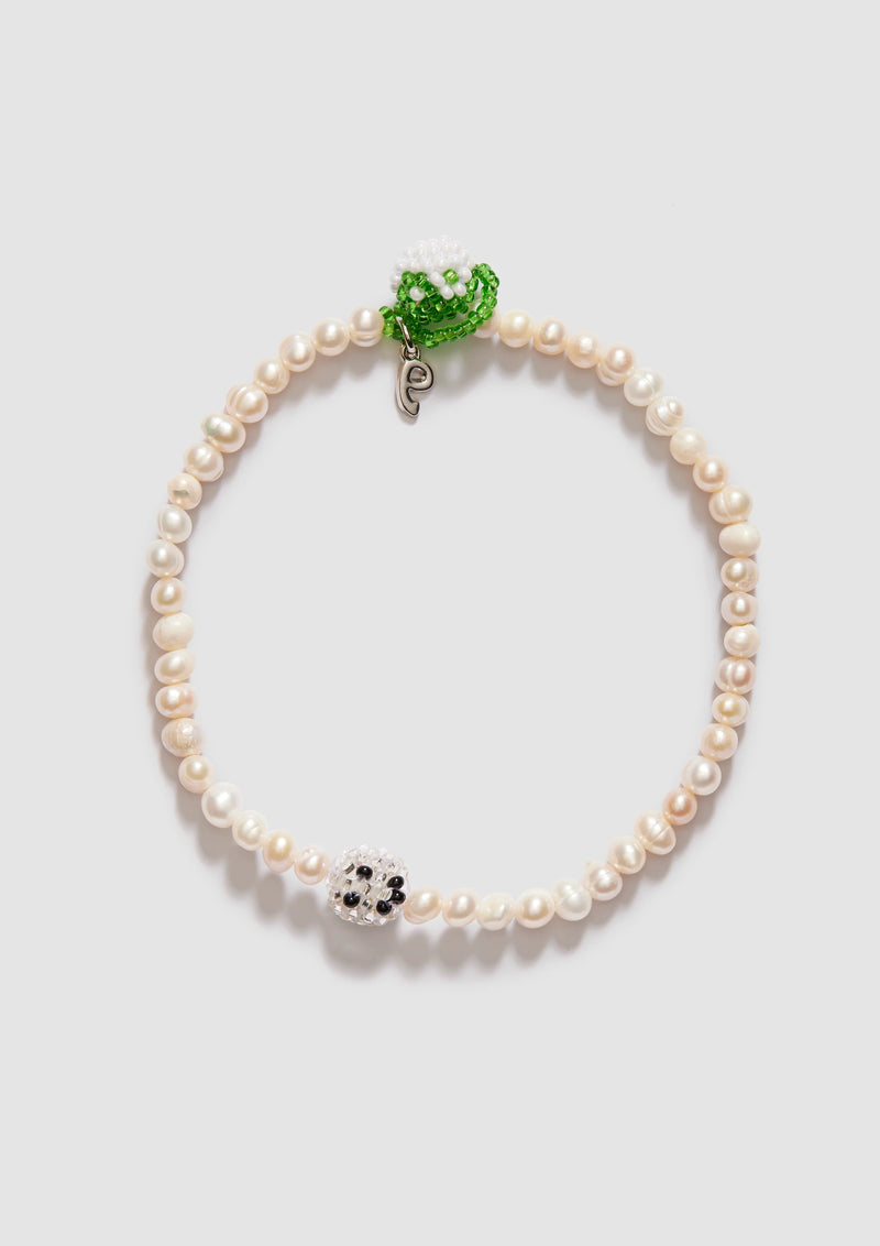 Pearl Silver Mood Anklet