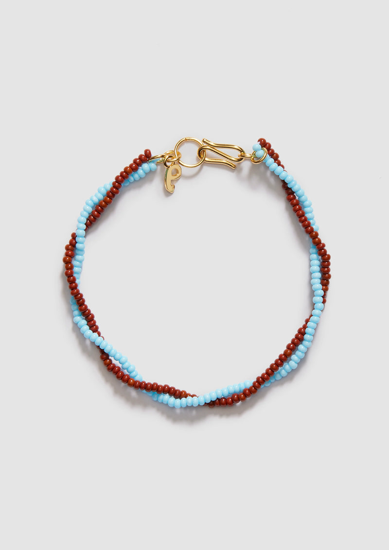 Twister Blue Brown Bracelet