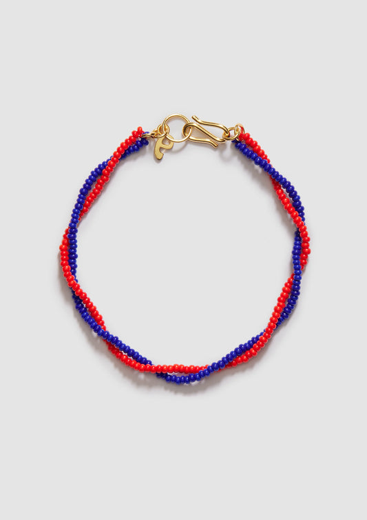 Twister Red Blue Bracelet