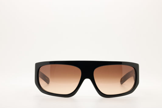 Farah Solid Black/Brown Gradient Sunglasses