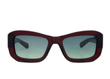 Norma Solid Burgundy Sunglasses