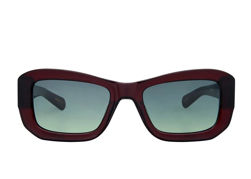Norma Solid Burgundy Sunglasses
