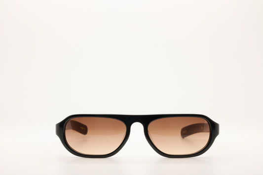 Penn Solid Black/Brown Gradient Sunglasses