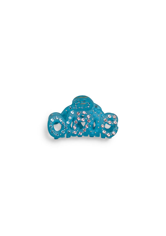 MC Davidian Pastel Blue Love Mini Hair Clip