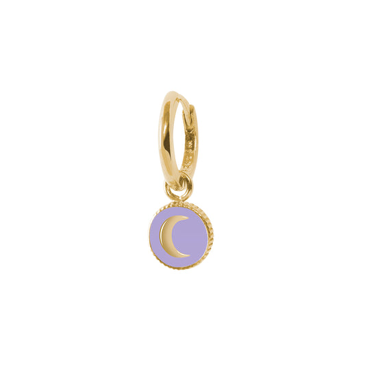 Gold Purple Cosmic Earring