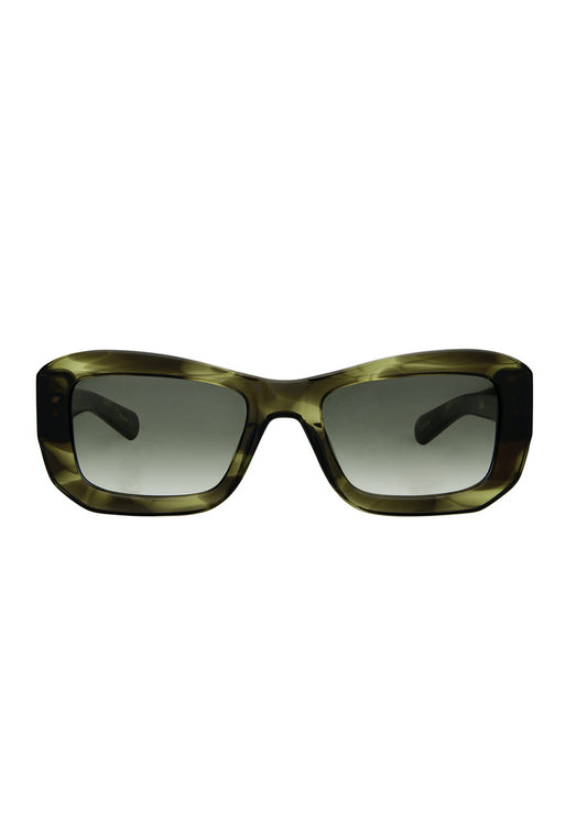 Norma Olive Horn Sunglasses