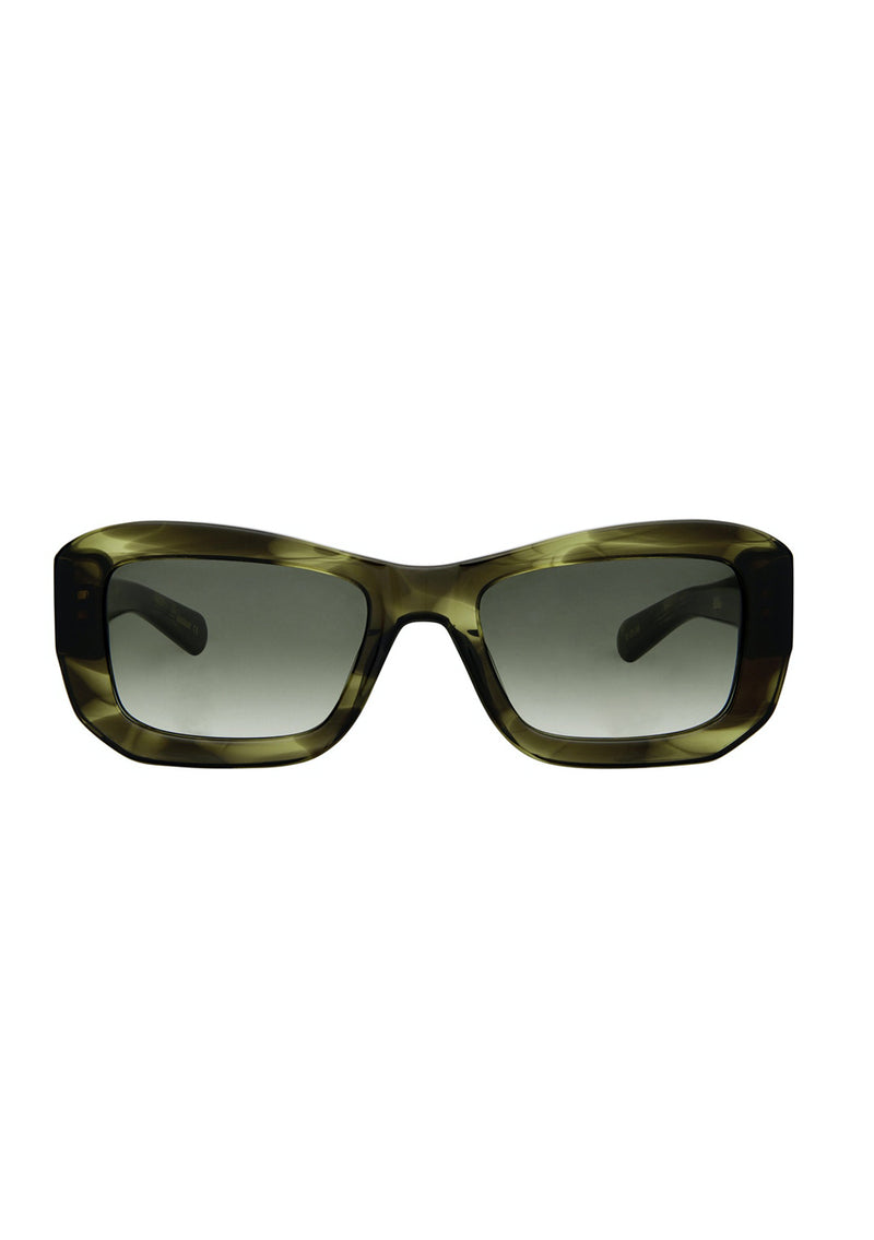 Norma Olive Horn Sunglasses
