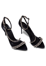 Demi Crystals heels Black