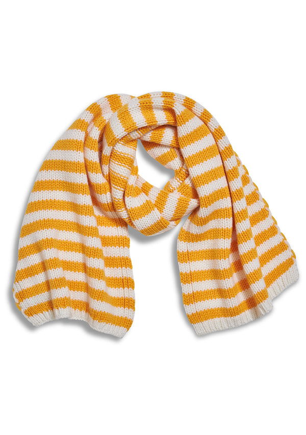 Yellow & White Cashmere Scarf Small