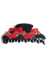 Large Black Fish Hair Clip