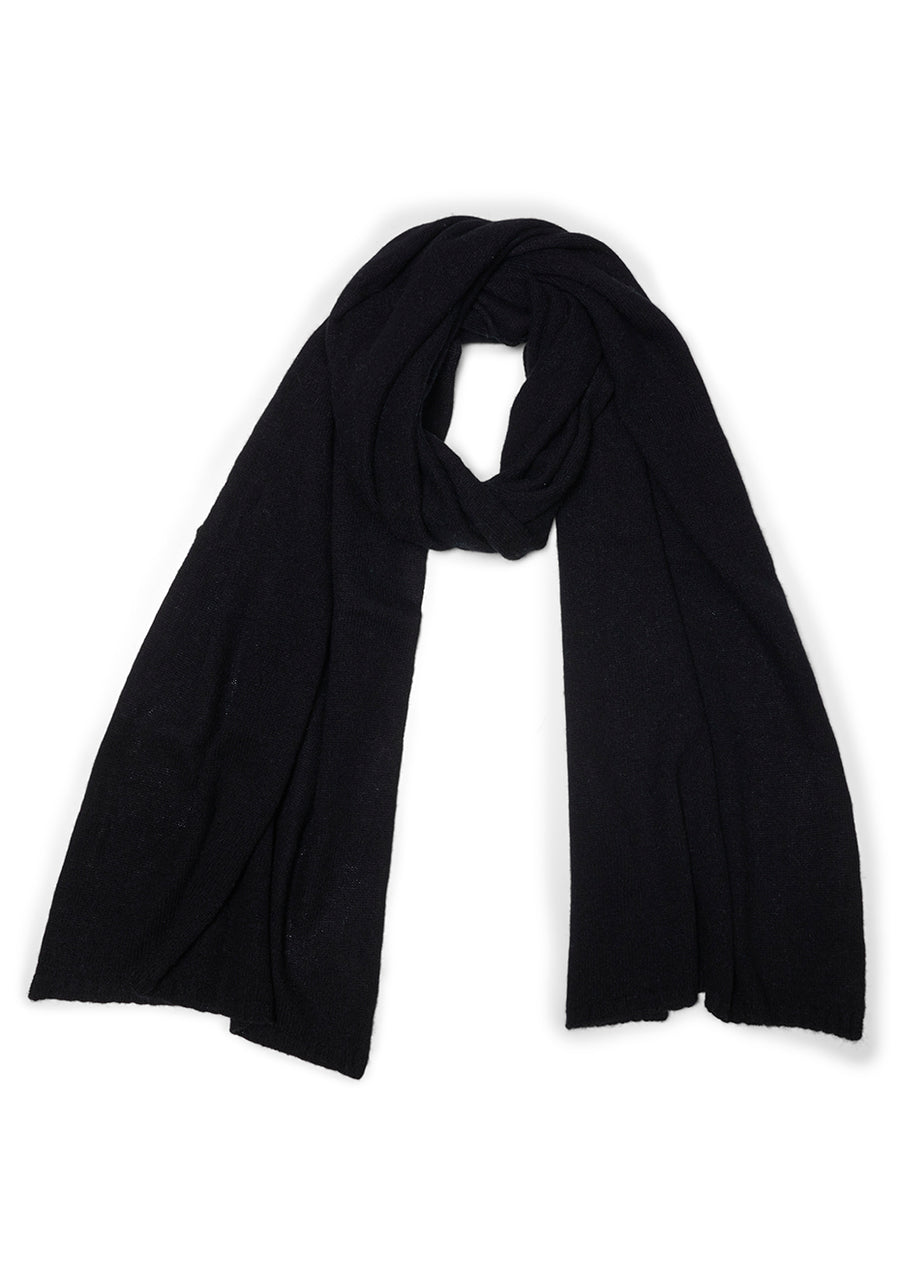 Black Cashmere Scarf Large – LOT#29