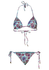 Blue Paisley Bikini