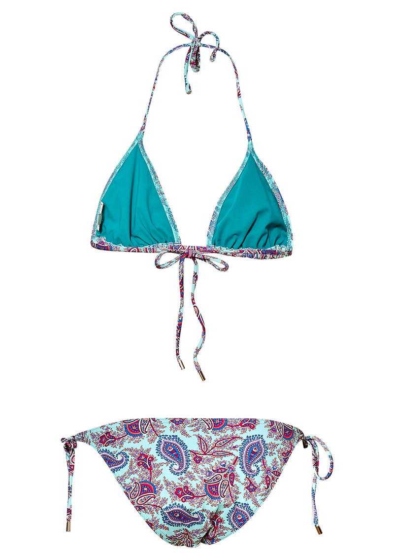 Blue Paisley Bikini