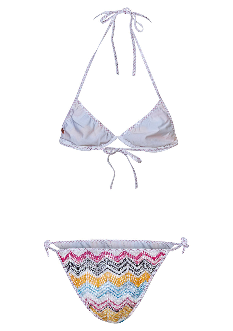 Zig Zag Triangle Knit Bikini