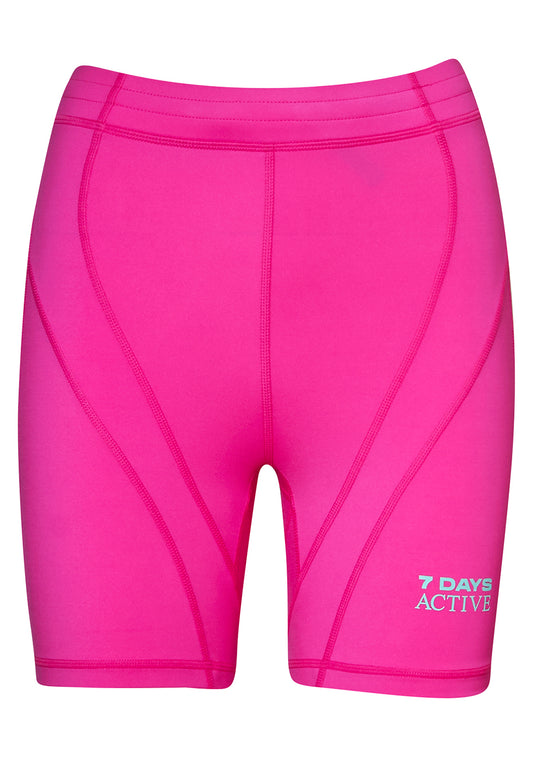 Panelled Bike Shorts Pink