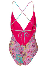 Pink Paisley Swim Suit