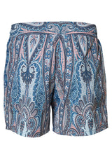 Blue Paisley Swim Shorts