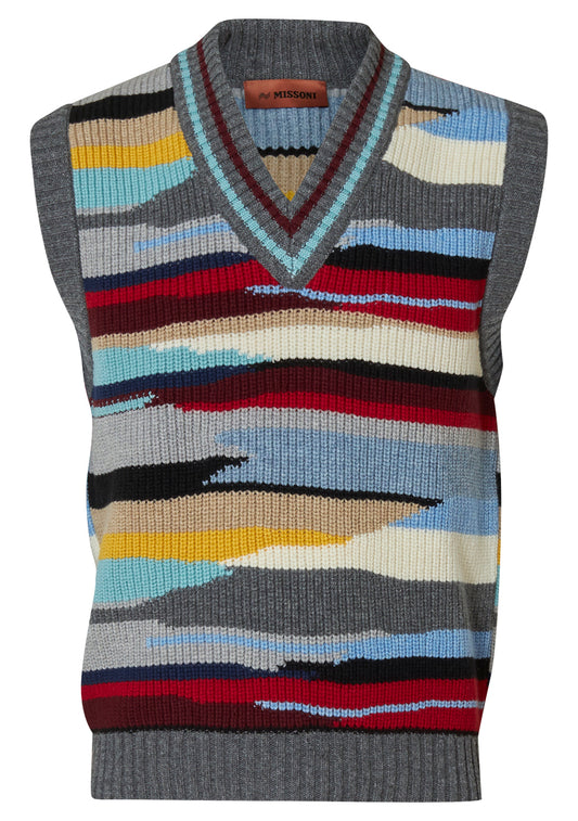 Multicolor Wool Vest