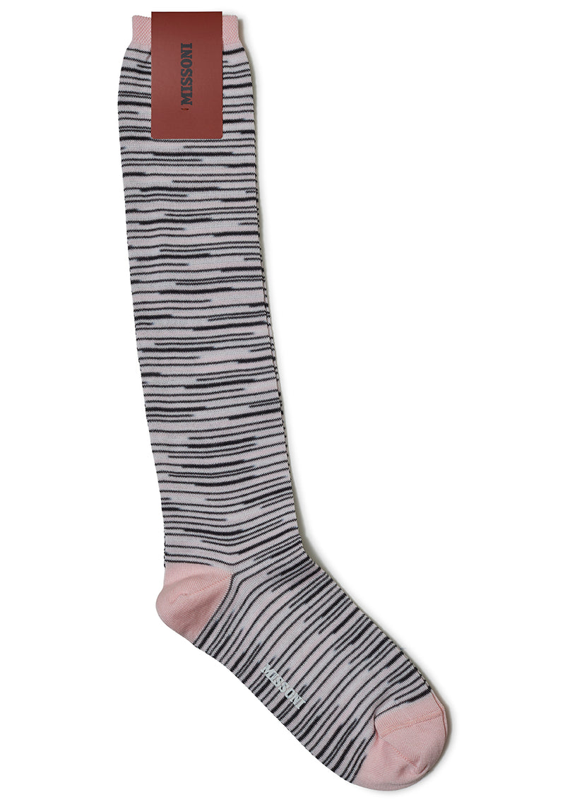 Striped Long Socks Pink