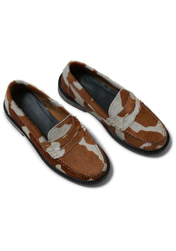 Yardee Moccasin Loafer Pony Hair