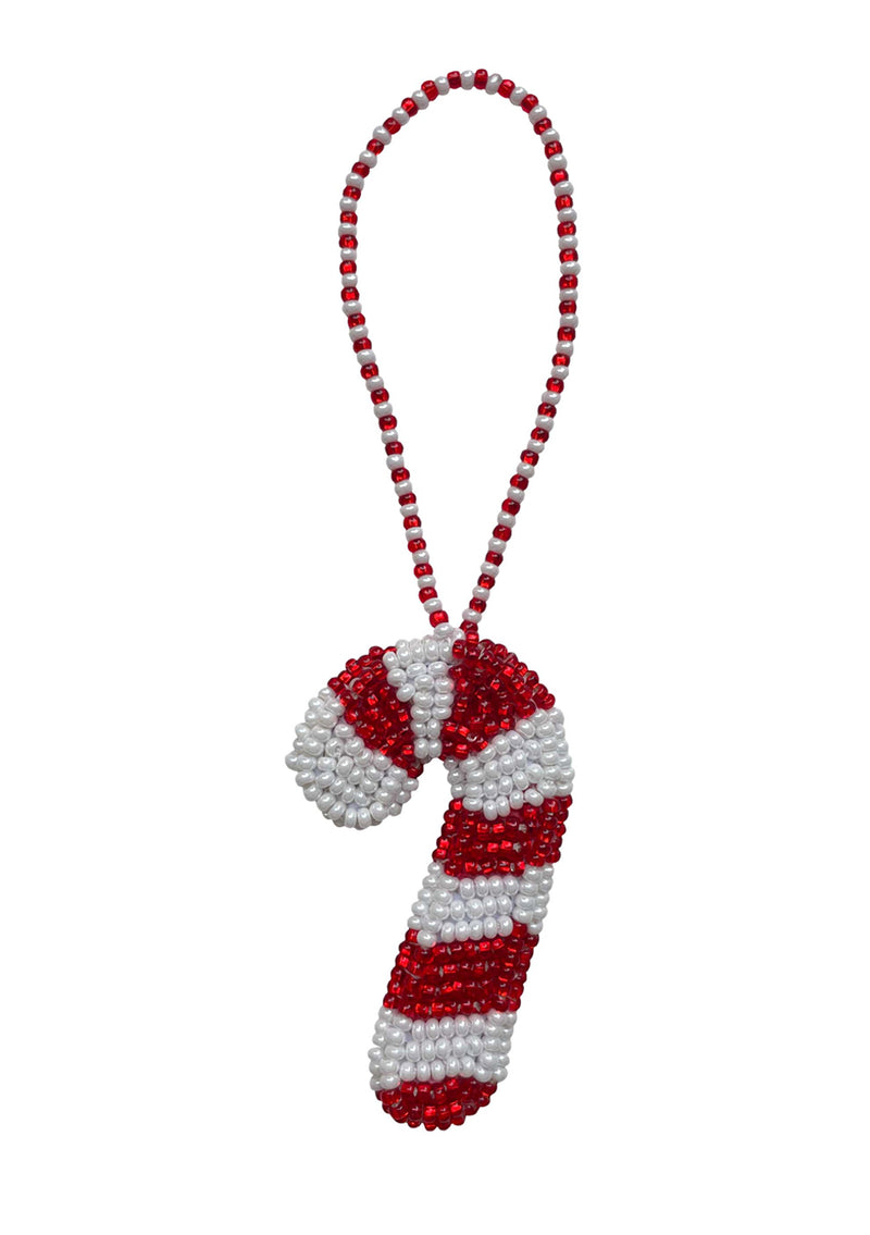Red Candy Cane Christmas Ornament