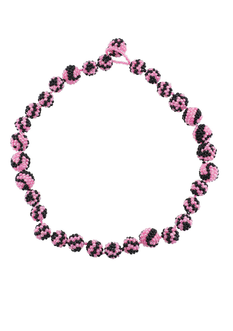 Ilusión Pink Black Necklace