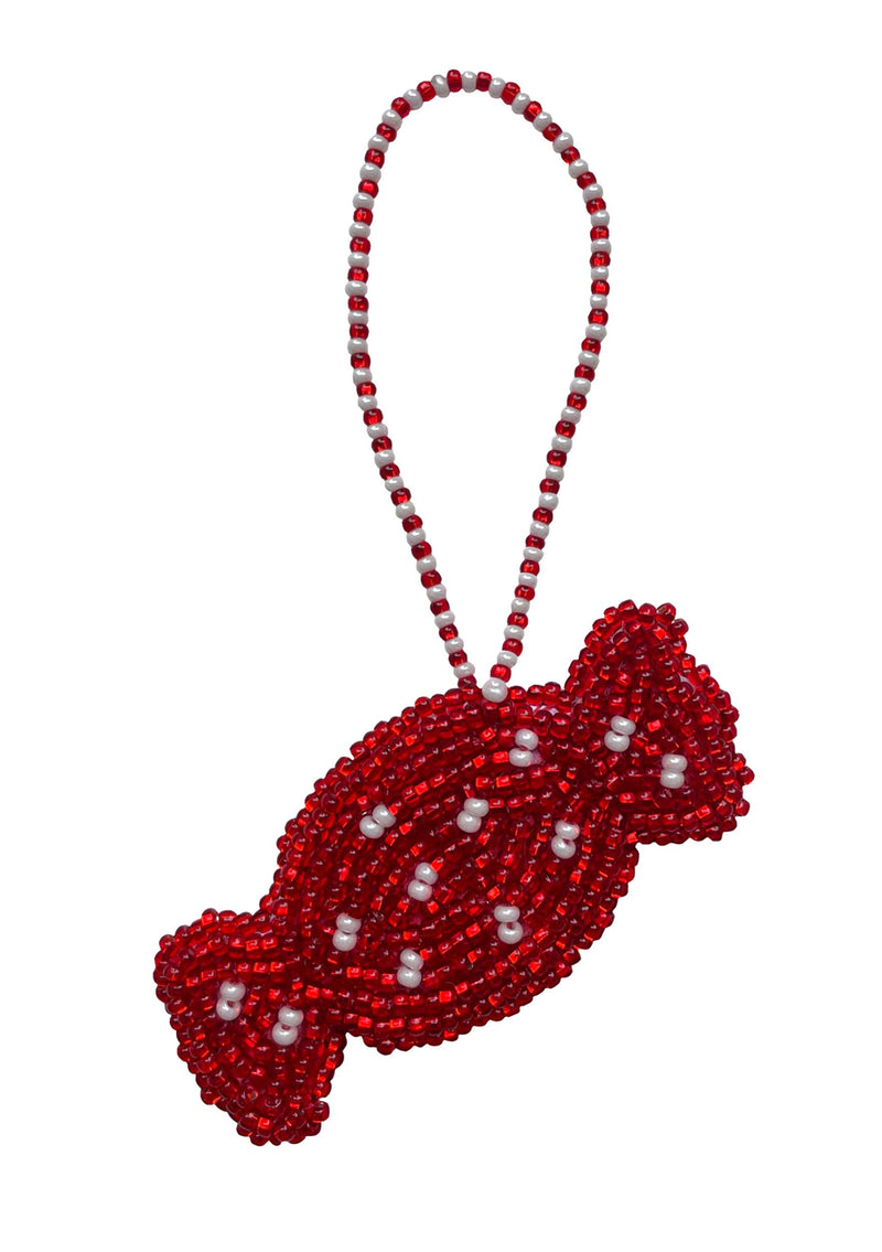 Red Candy Christmas Ornament