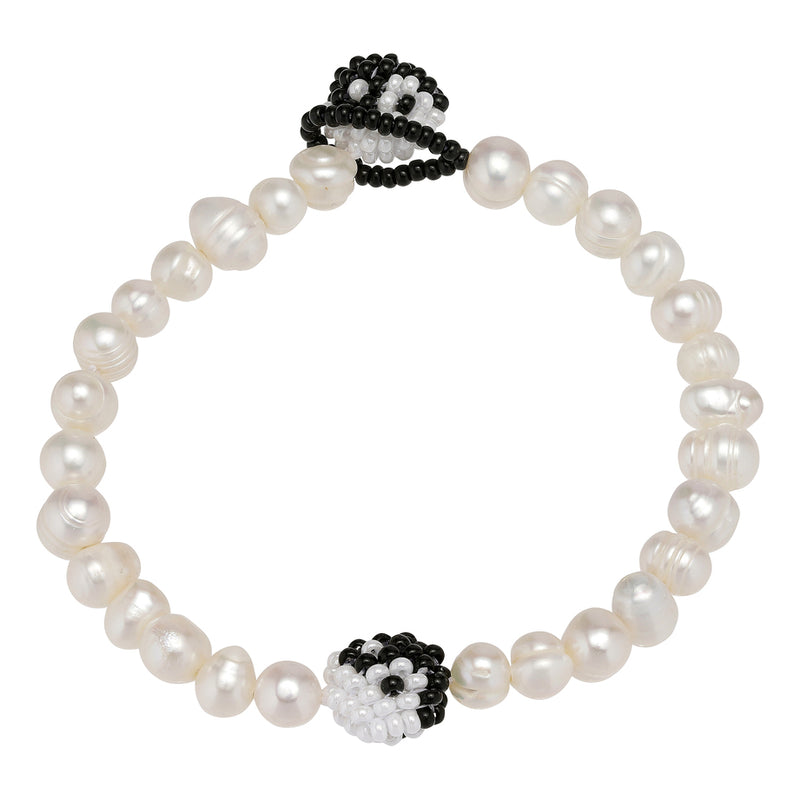 Black White Yin Yang Bracelet