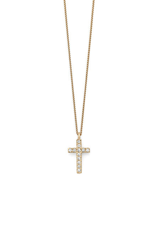 Novo Diamond Cross Necklace